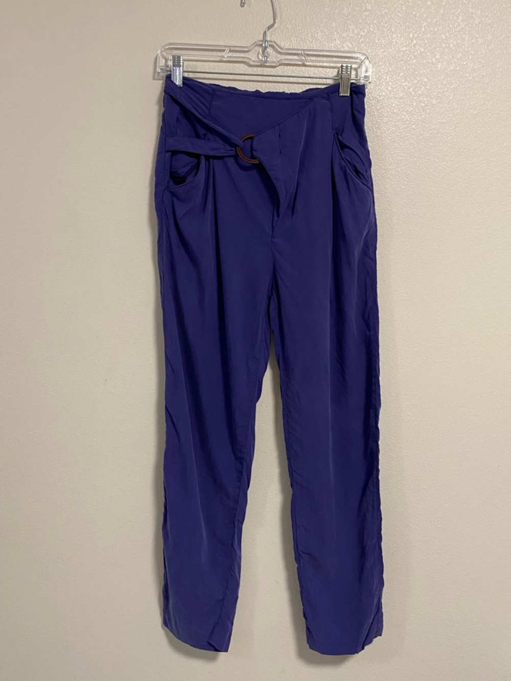 By Anthropologie Panta Women’s Size XS Indigo High waisted Faux wrap front Pants